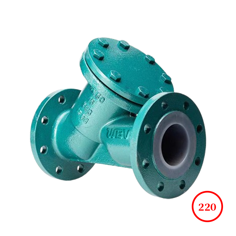襯四氟法蘭Y型過濾器 fluorine flange Y-strainer GL41F46 襯四氟法蘭Y型過濾器 fluorine flange Y-strainer GL41F46